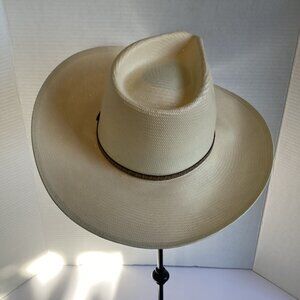 Vintage Straw Cowboy Hat